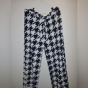 Printed Front Tie Dress Pants